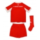 Bayern Munich Maglia Gara Casa Repliche 2025-26 Bambino Maniche Corte